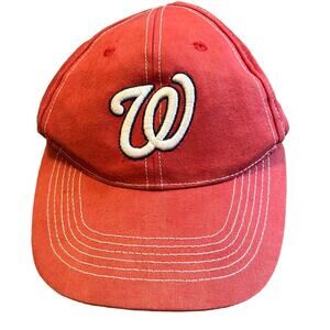 Washington Nationals red adjustable dad hat
